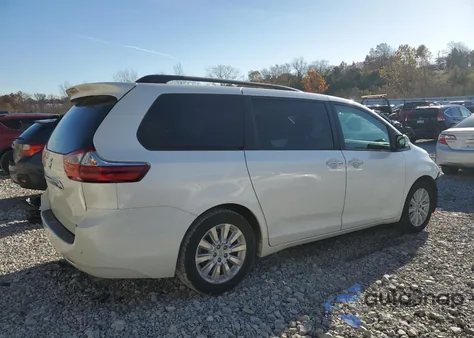 2015 Toyota Sienna Xle z USA, uszkodzony, nr VIN 5TDYK3DC6FS689552